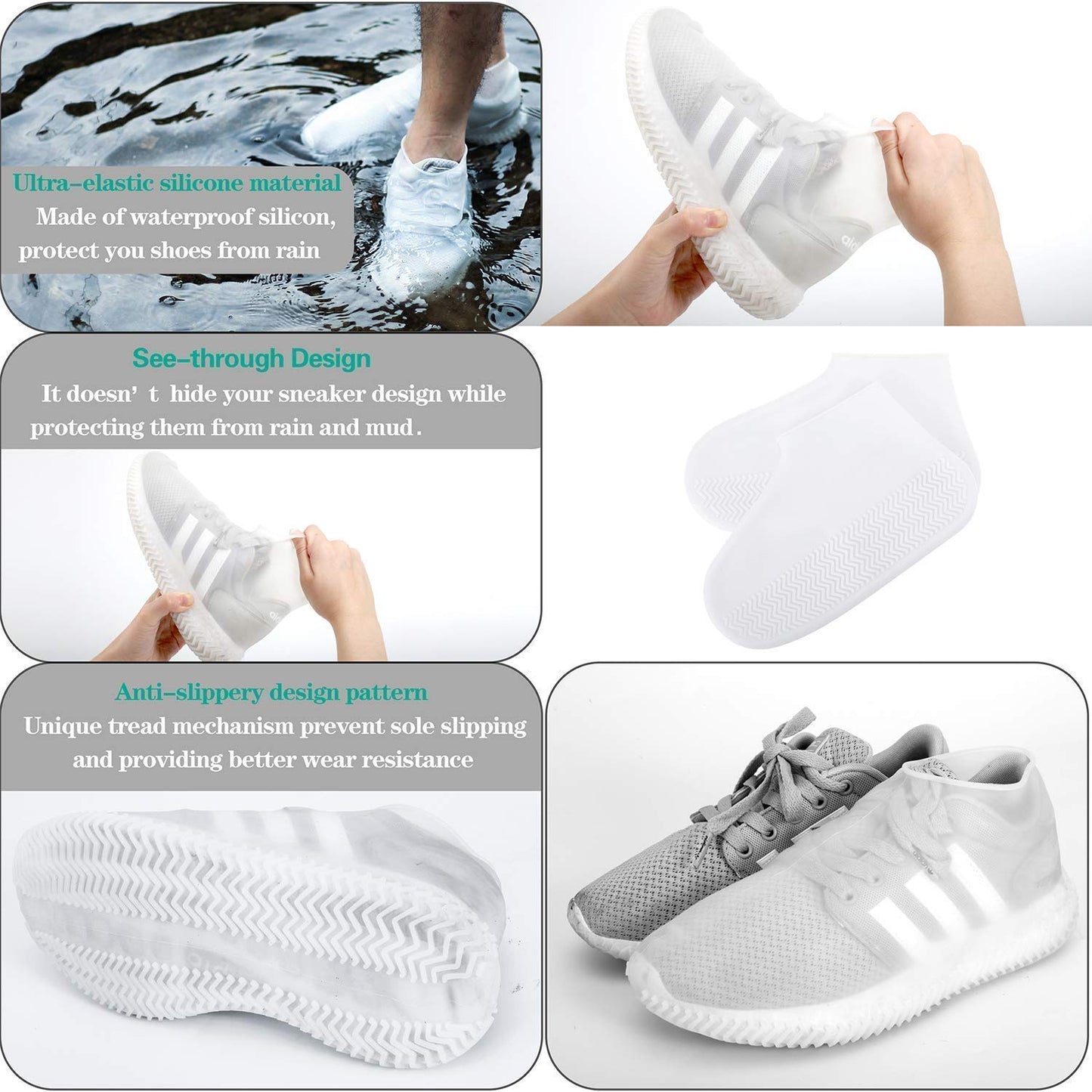 Silicone Rain Shoes Covers Outdoor Camping